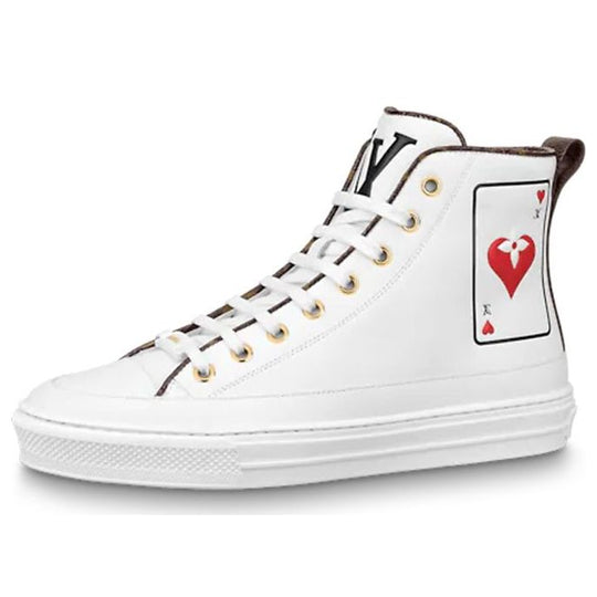 (WMNS) LOUIS VUITTON Stellar Ankle Sneakers 'White Poker with Back Monogram' 1A8MR6