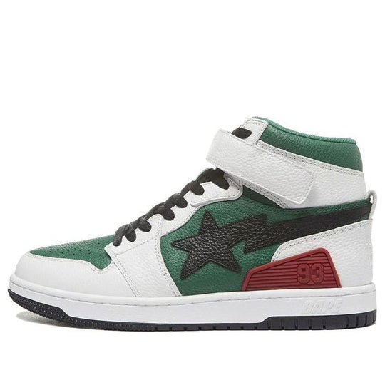 A BATHING APE Bape Block Sta Hi 'White Green' 1H80-191-002-GREEN