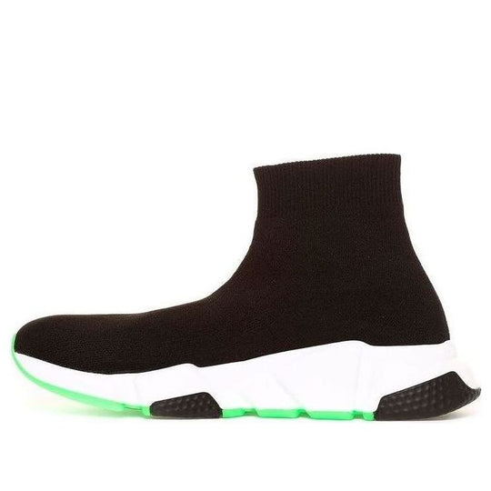 (WMNS) Balenciaga Speed Trainer 'Black White Green' 587280W17041073