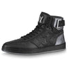 LOUIS VUITTON Rivoli Ankle Sneakers 'Black Monogram with Silver' 1A8V7U