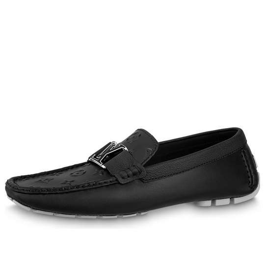 LOUIS VUITTON LV Monte Carlo Moccasins Shoes 'Black with Top Monogram' 1AASH8