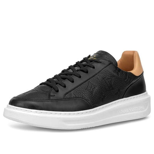 LOUIS VUITTON Beverly Hills Sneakers 'Black Monogram with Caramel Top' 1A7WGL