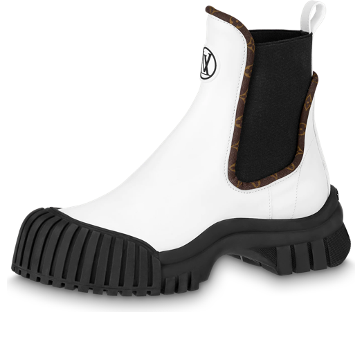 (WMNS) LOUIS VUITTON Ruby Flat Ranger Boots 'White' 1AB0G3
