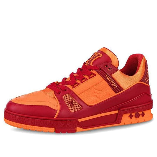 LOUIS VUITTON Trainers 'Orange Monogram with Red' 1A8WDZ