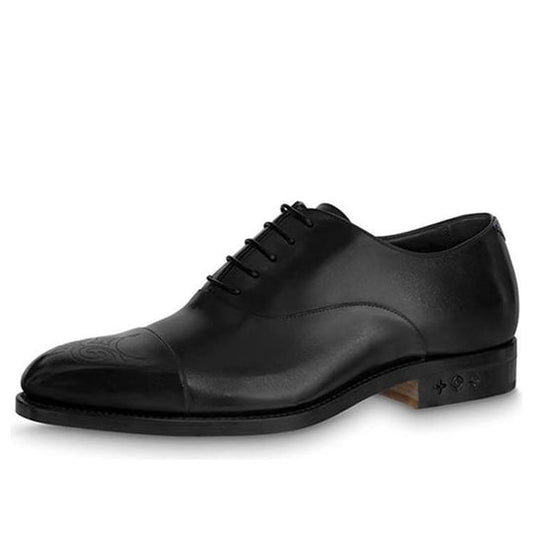 LOUIS VUITTON Monceau Flex Richelieu Derby Shoes 'Black' 1AAMVL