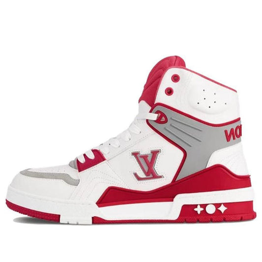 LOUIS VUITTON LV Ankle Trainers 'White Red Grey' 1ABLS9