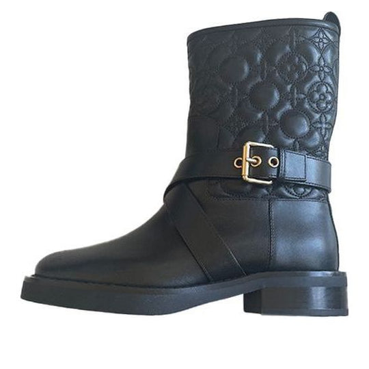 (WMNS) LOUIS VUITTON Quilted Boots 'Black' 1A3CB9