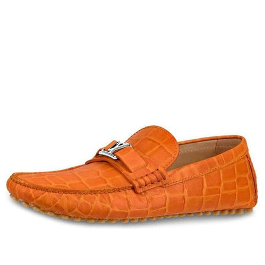 LOUIS VUITTON Hockenheim Moccasin Shoes 'Orange' 1A4U0Q