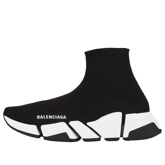 Balenciaga Speed 2 Trainer Knit 'Black White' 617239W17021015