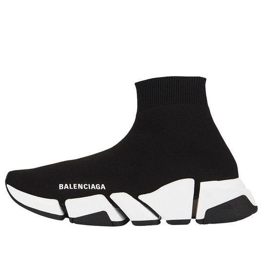 Balenciaga Speed 2 Trainer Knit 'Black White' 617239W17021015
