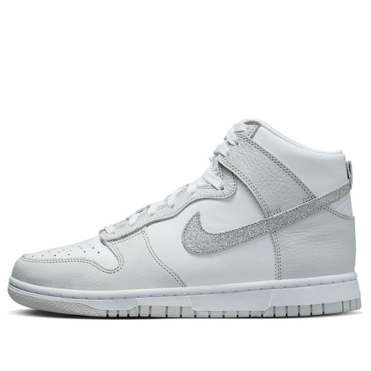 (WMNS) Nike Dunk High 'Silver Glitter Swoosh' FJ4578-100
