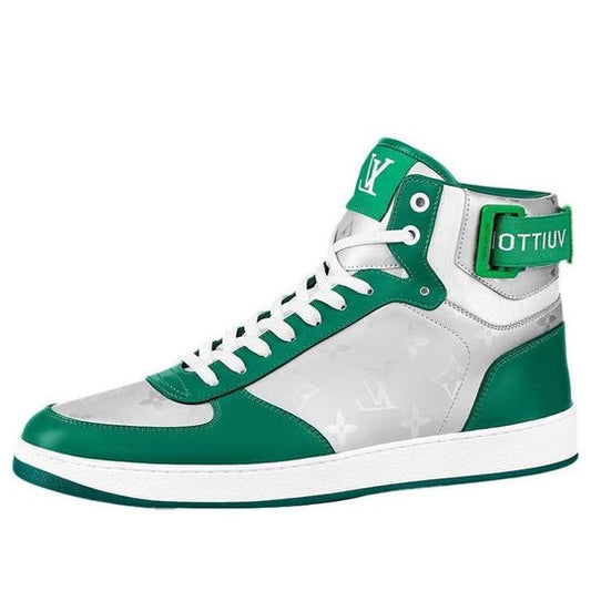 LOUIS VUITTON Rivoli Ankle Sneakers 'Silver Green' 1A9J6F