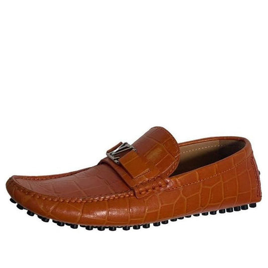 LOUIS VUITTON Hockenheim Moccasin Shoes 'Bright Brown' 1A4U00