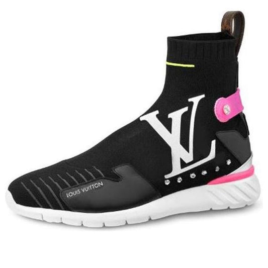 (WMNS) LOUIS VUITTON Aftergame High-Top Sneakers Black 1A6675