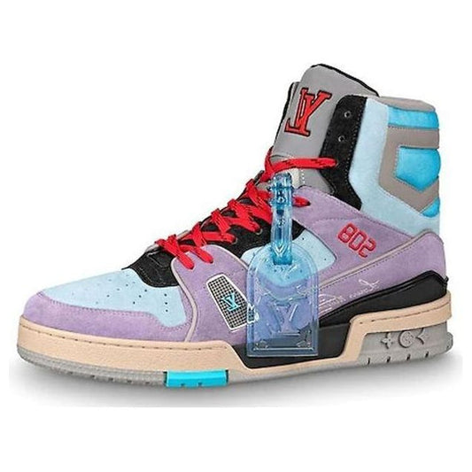 LOUIS VUITTON Trainer Ankle Sneakers 'Purple Red Blue' 1A7R0