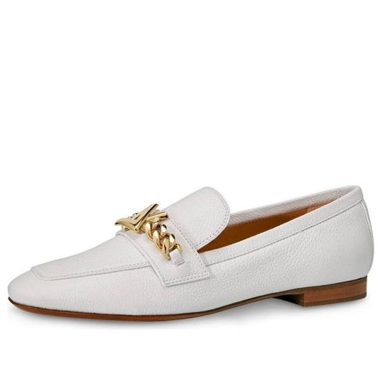(WMNS) LOUIS VUITTON Upper Case Loafers 'White' 1A676M