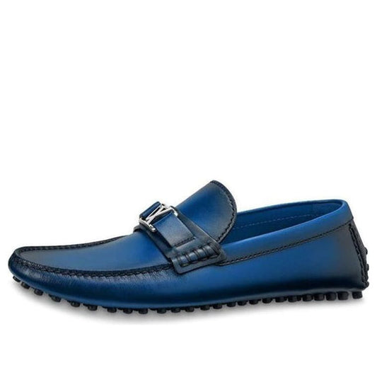 LOUIS VUITTON Hockenheim Moccasin Shoes 'Blue' 1A5UUA