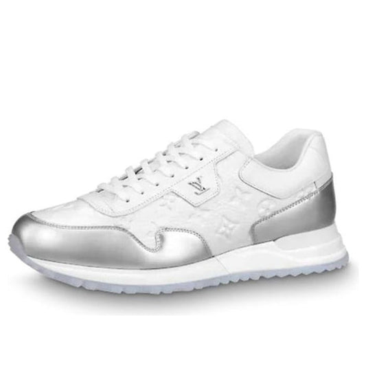 LOUIS VUITTON Run Away Sneakers 'White Monogram with Silver' 1A8V4K