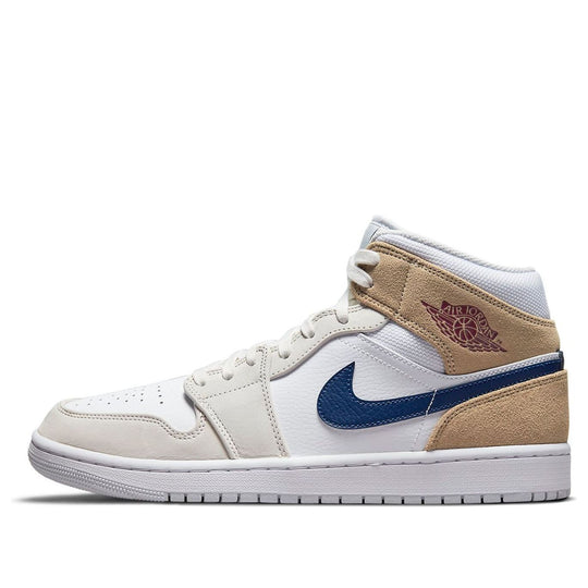 Air Jordan 1 Mid 'White Khaki Blue Void' DO6726-100