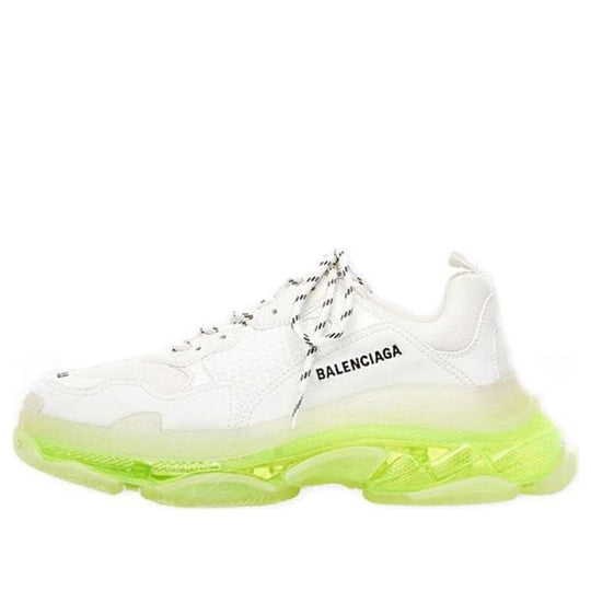 Balenciaga Triple S Sneaker 'Clear Sole - White Fluo Yellow' 541624W2FR19073