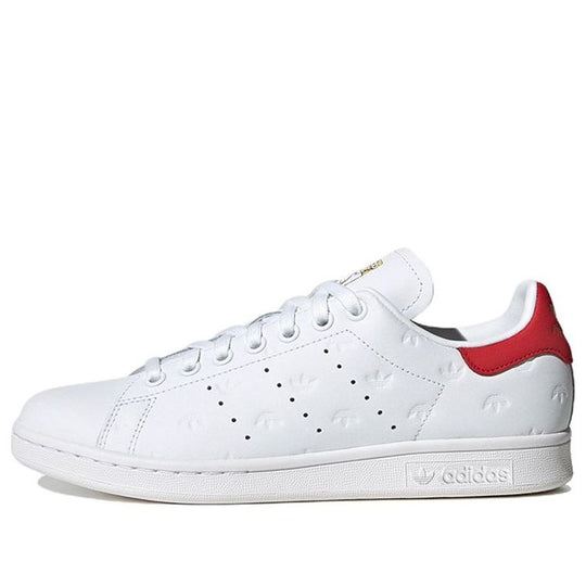 (WMNS) adidas Stan Smith 'Allover Debossed Trefoils - White Scarlet' FZ6370