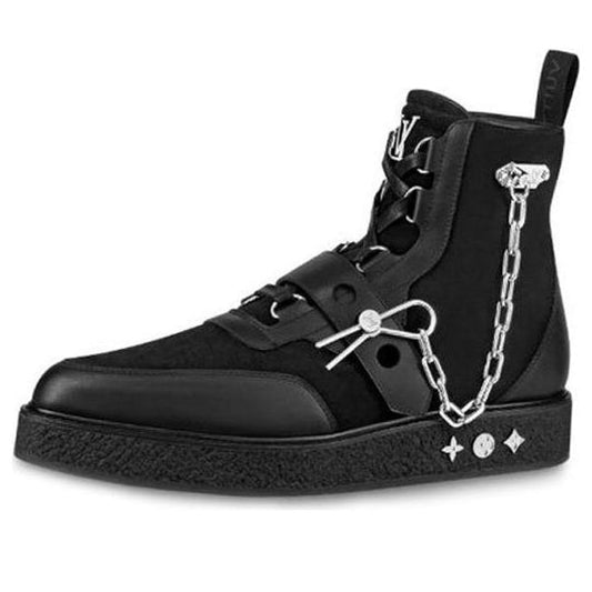 LOUIS VUITTON LV Creeper Ankle Boots 'Black' 1A54C6