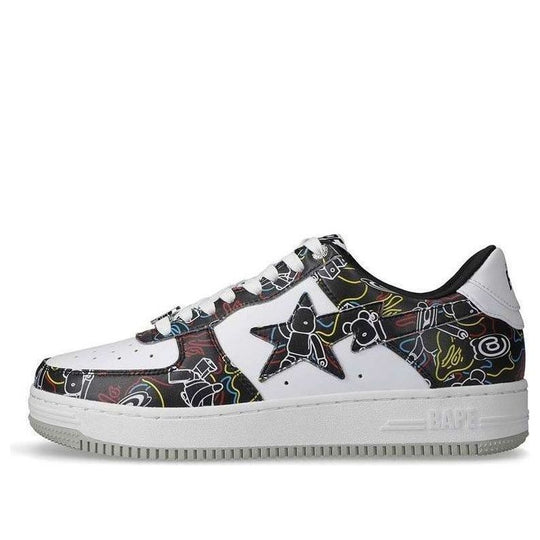 A BATHING APE x Medicom Toy Bape Sta 'Black White' BAPE-BEARBRICK-CAMO-BLACK
