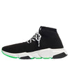 Balenciaga Speed Lace Up Trainer 'Black Neon Green' 587289W17041073