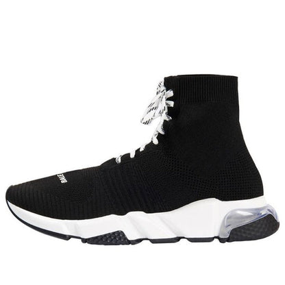 Balenciaga Speed Lace Up Trainer High 'Black Clear' 617255W05GG1010