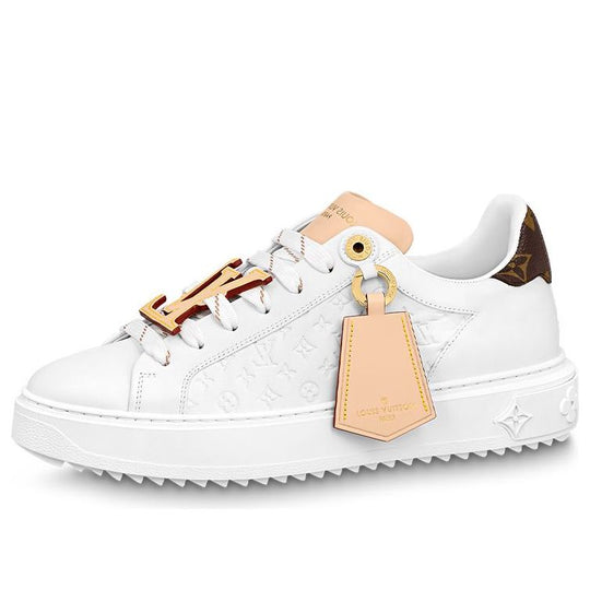 (WMNS) LOUIS VUITTON Time Out Sneakers 'White Monogram Beige Logo' 1ABHRY