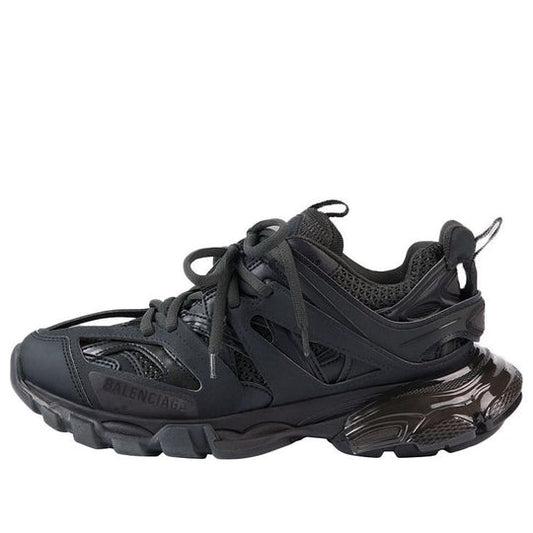 (WMNS) Balenciaga Track Clear Sole Low-Top Nylon Sports Shoes Black 647741W3BM11000