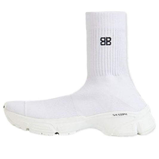 (WMNS) Balenciaga Speed 3.0 High-Top Running Shoes White 654466W2DN29000