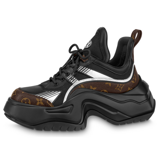 LOUIS VUITTON Archlight 2.0 Platform Sneakers 'Black White with Brown Monogram' 1ABIHC