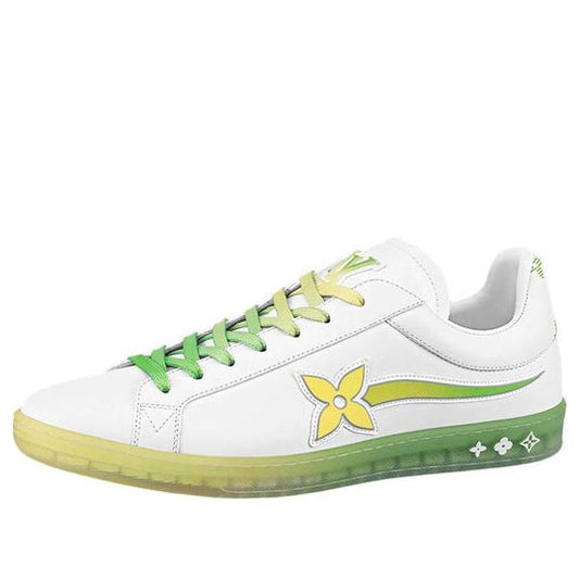 LOUIS VUITTON Luxembourg Samothrace Trainers 'White yellow Green' 1A9G2L