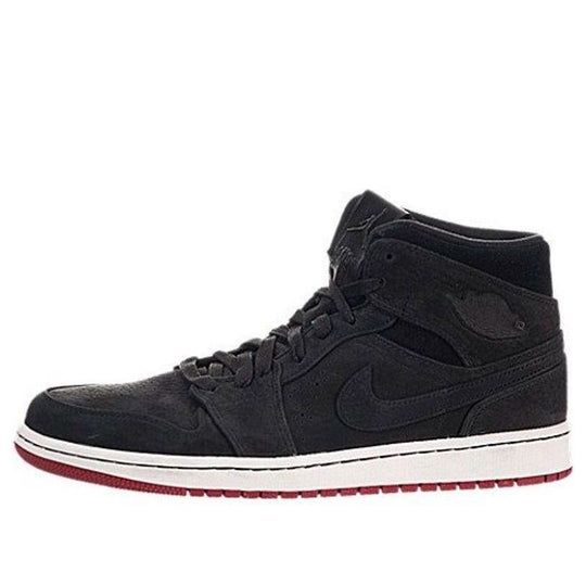 Air Jordan 1 Mid Nouveau 'Black Red' 629151-001