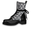 (WMNS) LOUIS VUITTON Since 1854 Metropolis Flat Ranger Boots 'Black with Grey Denim Monogram' 1AB2WR