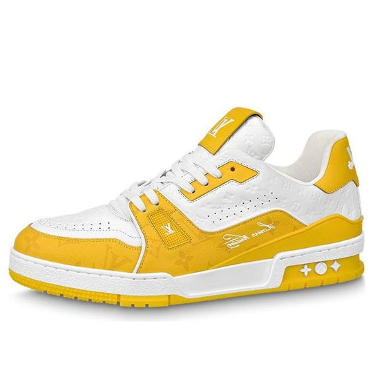LOUIS VUITTON LV Trainers 'White Yellow' 1ABOIC