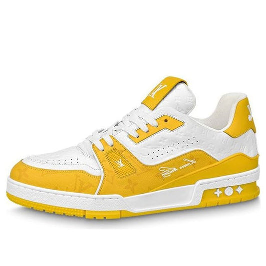 LOUIS VUITTON LV Trainers 'White Yellow' 1ABOIC