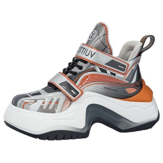(WMNS) LOUIS VUITTON Archlight 2.0 Platform Sneakers 'Silver White Orange' 1AB143