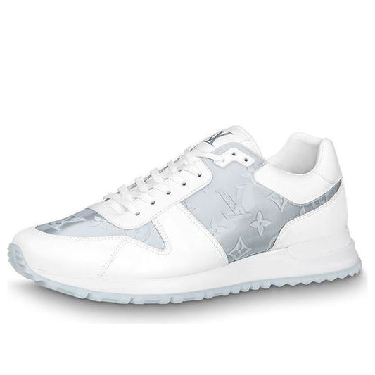 LOUIS VUITTON Run Away Sneakers 'White with Grey Monogram' 1A8KIU