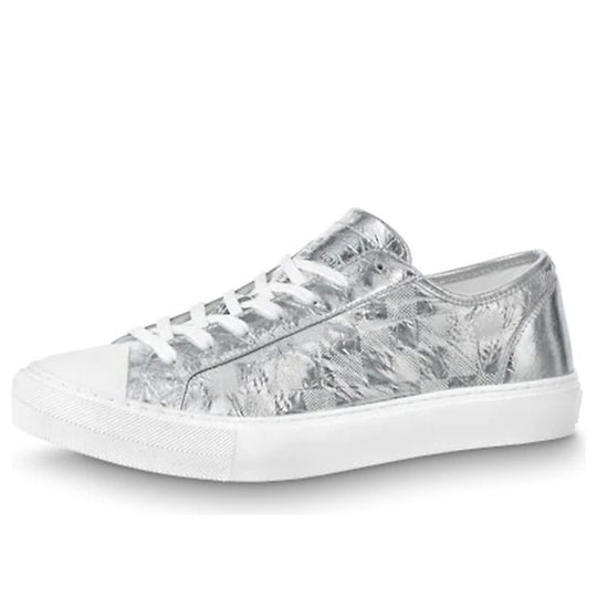 LOUIS VUITTON Tattoo Sneakers 'Silver Plaid Monogram' 1A90FV