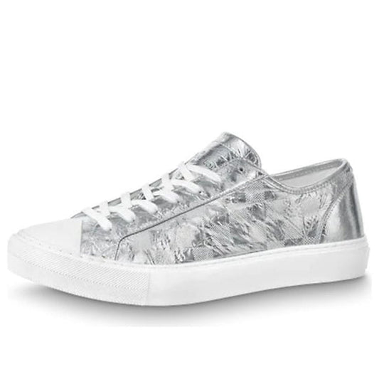 LOUIS VUITTON Tattoo Sneakers 'Silver Plaid Monogram' 1A90FV