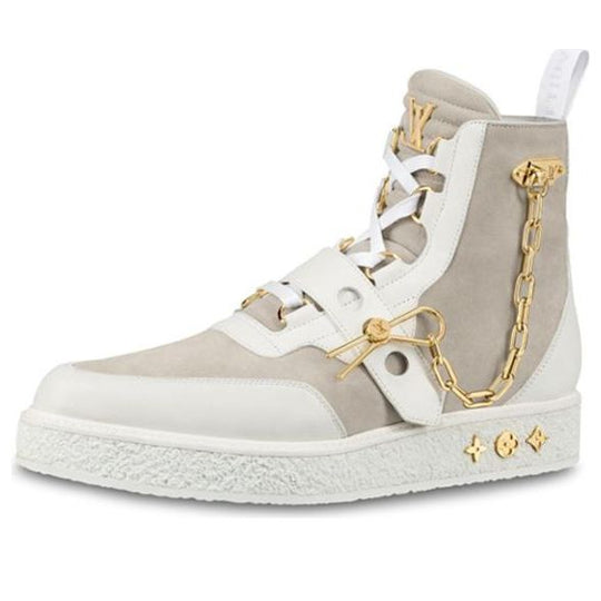 LOUIS VUITTON Creeper Ankle Boots 'Beige' 1A54CP