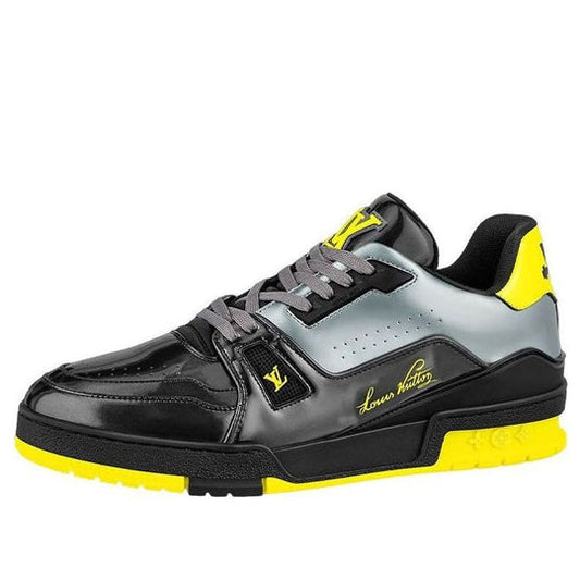 LOUIS VUITTON Trainers 'Black Yellow Silver' 1A9JTM