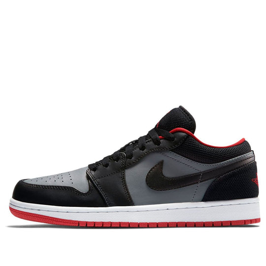 Air Jordan 1 Retro Low 'Black Red Grey' 553558-020
