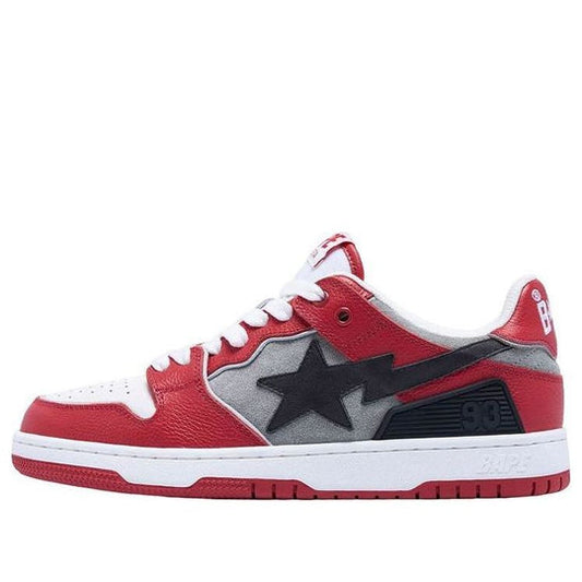 A BATHING APE Sk8 Sta 'Red Grey' 1I80-191-010-WGR