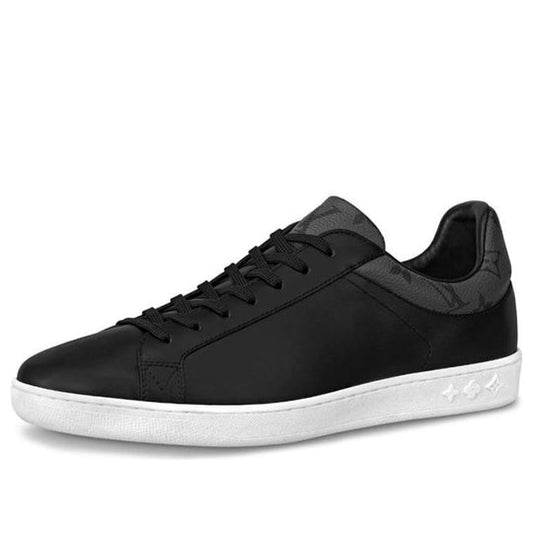 LOUIS VUITTON Luxembourg Sneakers 'Black with Monogram Collar' 1A80YV