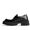 (WMNS) Balenciaga Tractor Loafer Shoes 'Black Smooth Calfskin' 760439WA8E91000