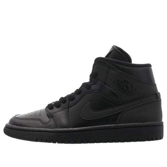 (WMNS) Air Jordan 1 Mid 'Triple Black' BQ6472-012