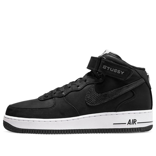 Nike x Stussy Air Force 1 Mid 'Black Snakeskin' DJ7840-001